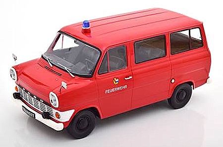 Automodelle 1961-1970 - Ford Transit Bus Feuerwehr 1965                   